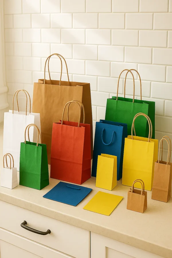 Colored Kraft Paper Bag – Eco-Friendly, Durable & Customizable